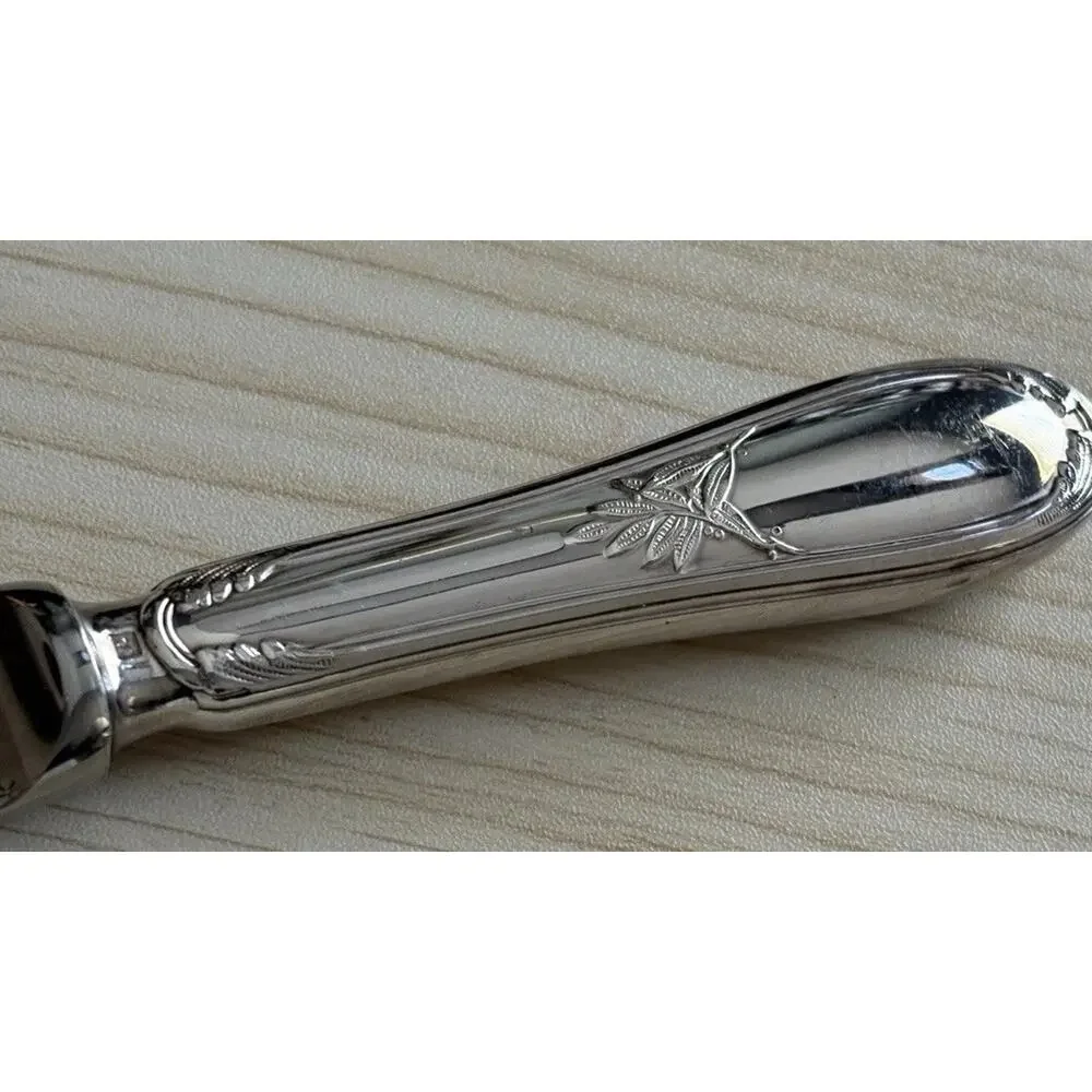 Ercuis France Lauriers Dinner Knife 8.5” Silver Plate Flatware Replacement VTG